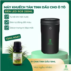 Máy xông tinh dầu ô tô DMT - máy khuếch tán tinh dầu oto tạo ẩm, phun sương dùng với nước