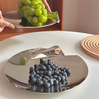 Đĩa luna Chockmen [754] inox 18/10 đường kính 24cm, inox nguyên khối dày, bóng đẹp