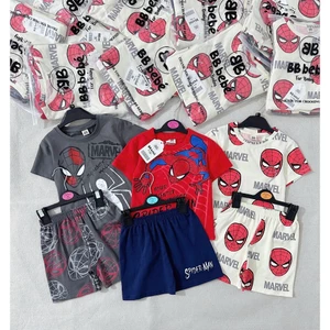 Combo 3 bộ cotton in hoạ tiết, set 3 bộ cotton mềm mát cho bé trai