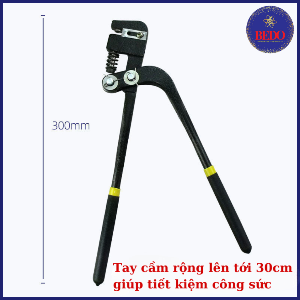 Kìm Đục Lỗ BEDO Thép Cao Cấp 12 Inch Lỗ 4.2mm Bấm Nhôm Tôn Inox Bền Chắc Chuyên Nghiệp