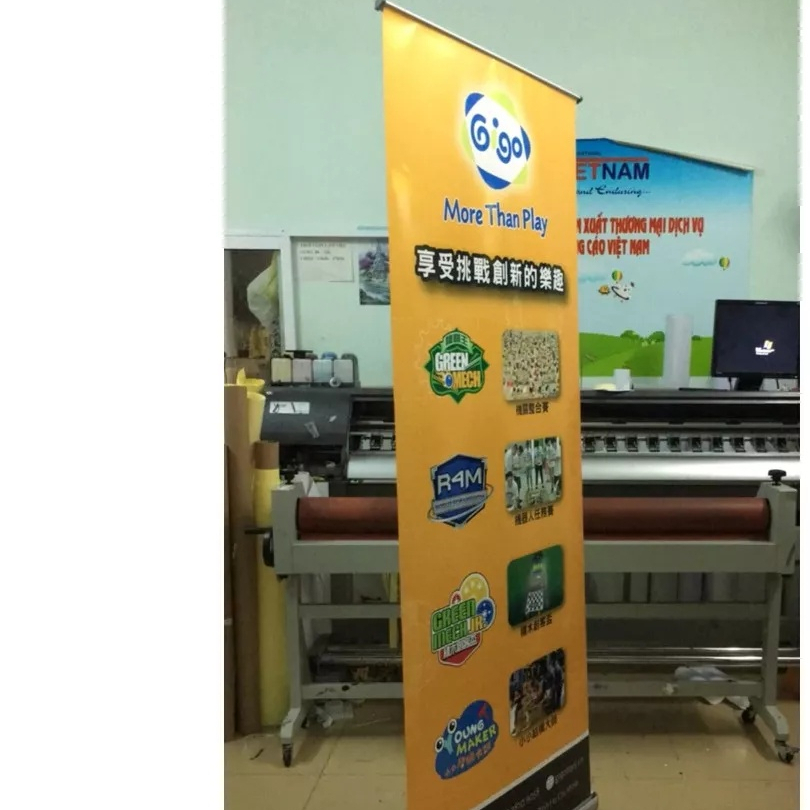 Khung Standee cuộn BEDO - Standee cuốn nhôm gọn cao cấp - Standee chữ T tái sử dụng nhiều lần