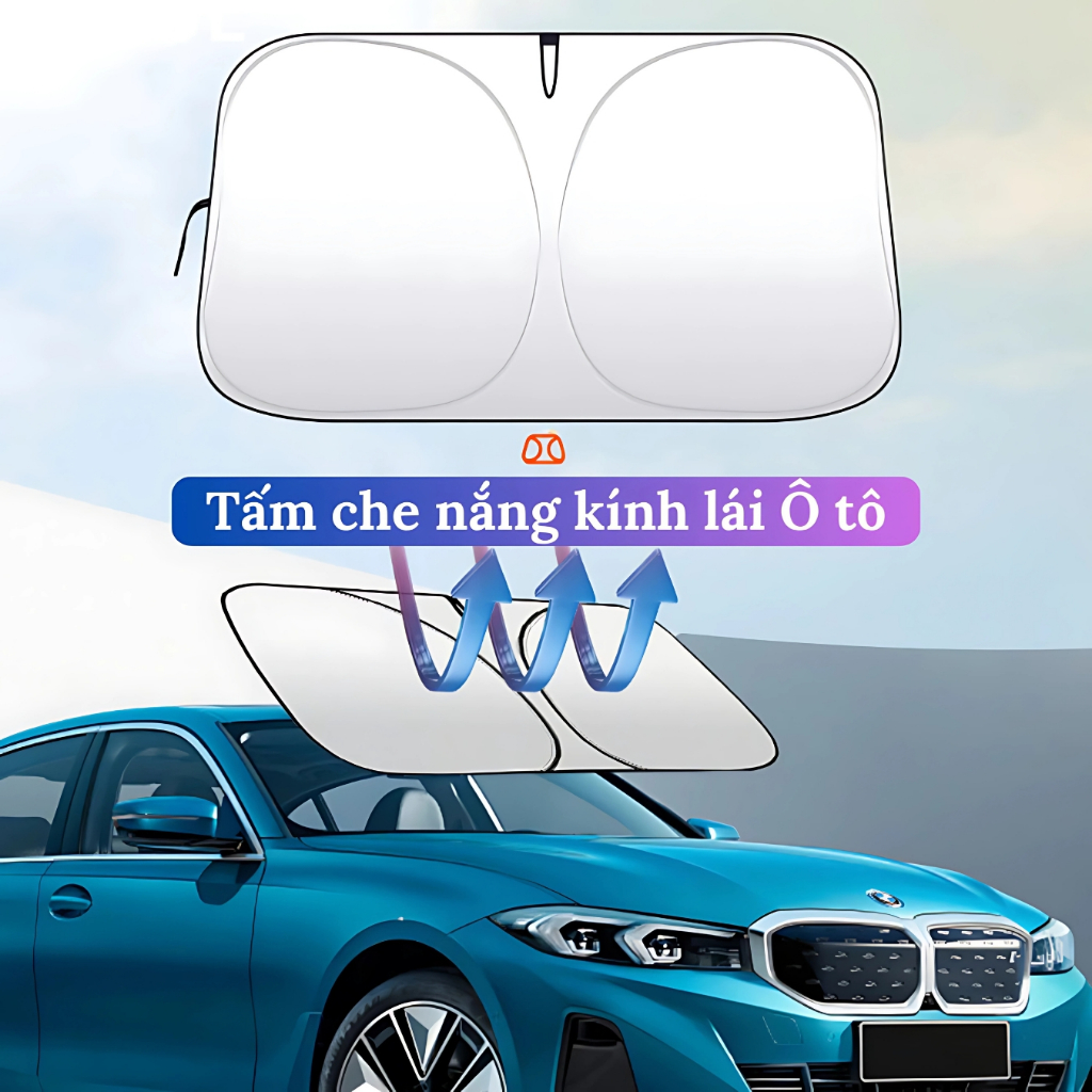 Tấm Che Nắng Bên Trong Kính Lái Xe Hơi Ô Tô Gấp Gọn Tiện Lợi | Shopee ...