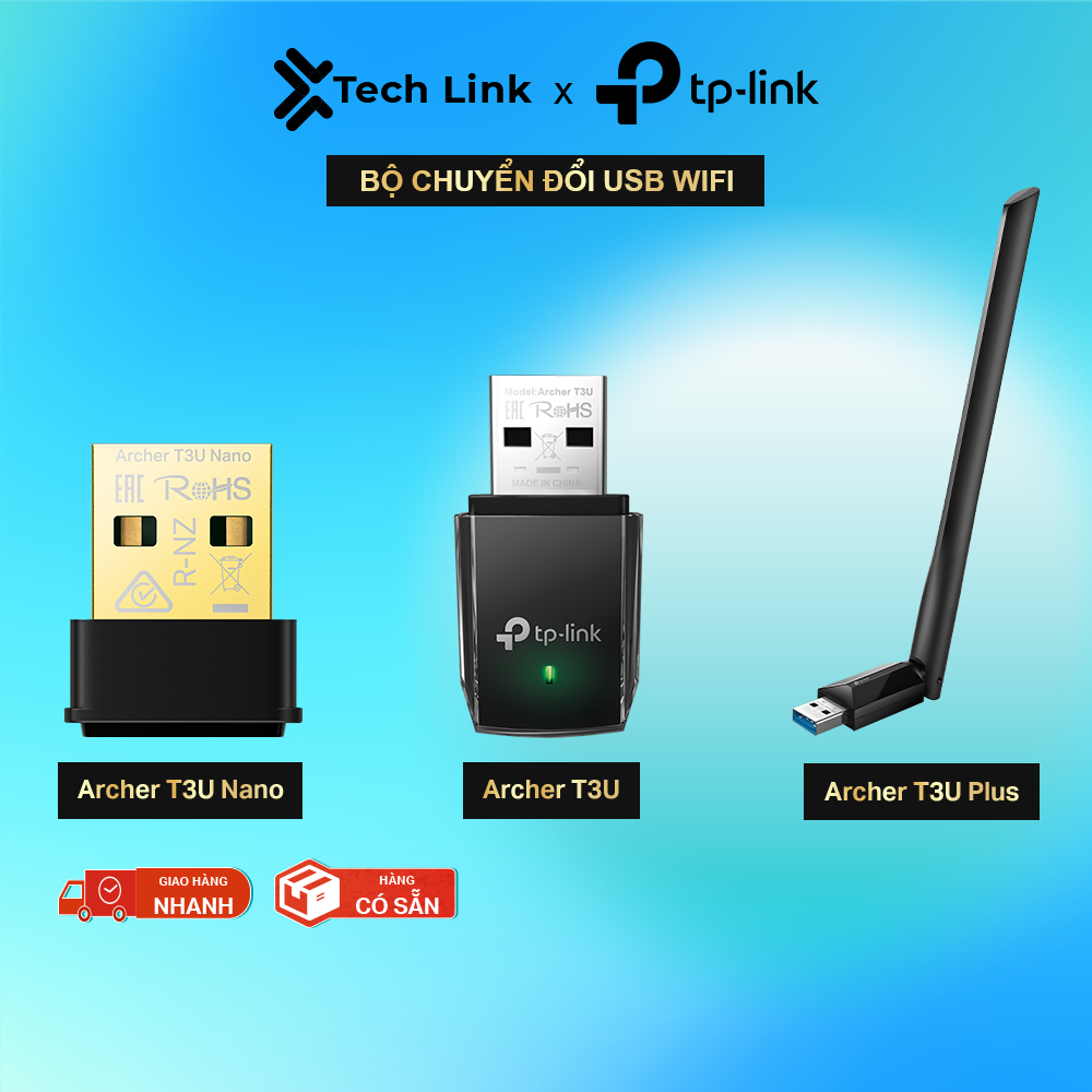 Bộ Chuyển Đổi USB Wifi TP-Link Archer T3U / T3U Plus / T3U Nano Chuẩn ...