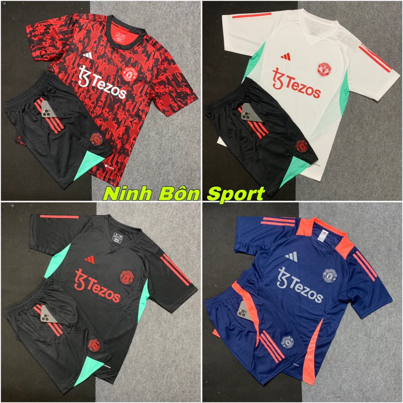 Set Bộ Quần Áo Bóng Đá Training CLB manchester United 2023/24 Mẫu Mới ...