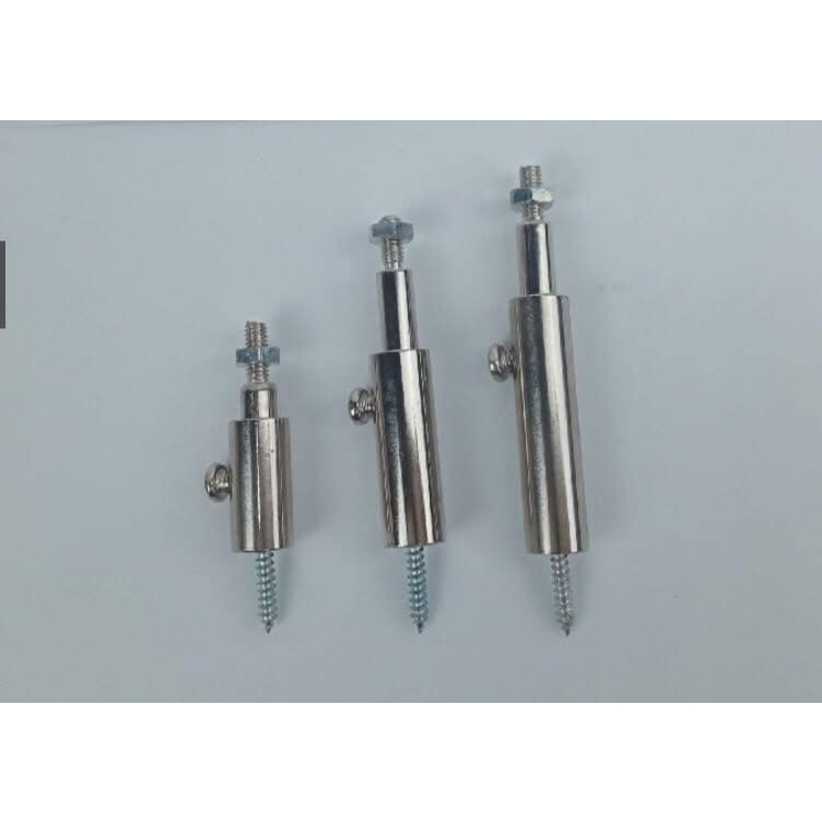 Combo 10 Ốc cách tường BEDO - Ke hắt LED, chân chữ nổi, phụ kiện gắn chữ mica inox alu quảng cáo chắc chắn