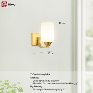 Đèn Ngủ Treo Tường Phòng Khách Hành Lang, Phòng Làm Việc, Chao Trụ HIWA Thời Thượng Mới Nhất 2025