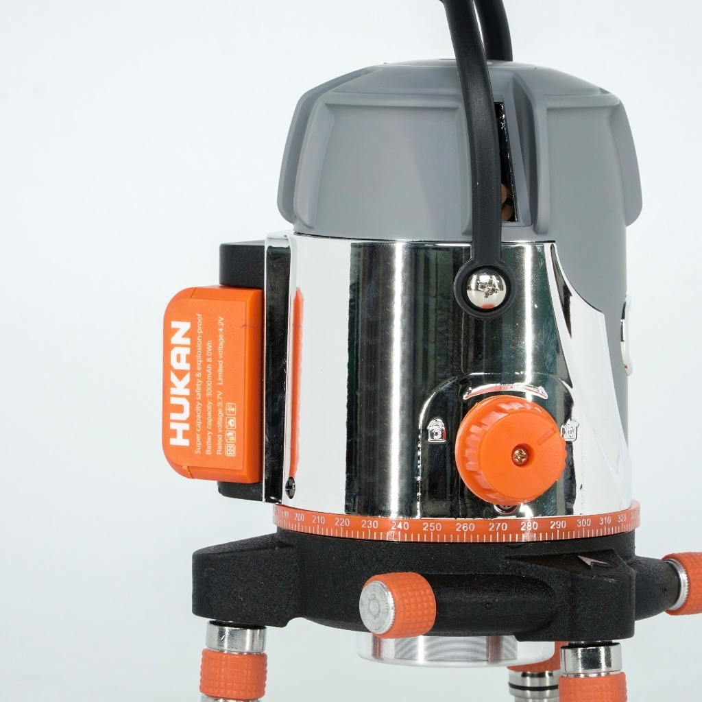 Máy Cân Bằng Laser 5 Line HUKAN HK-E63 | 17 Cấp Chỉnh Sáng – 5 Tia Xanh Siêu Sáng – Phạm Vi 70m – Có Remote [Chính Hãng]