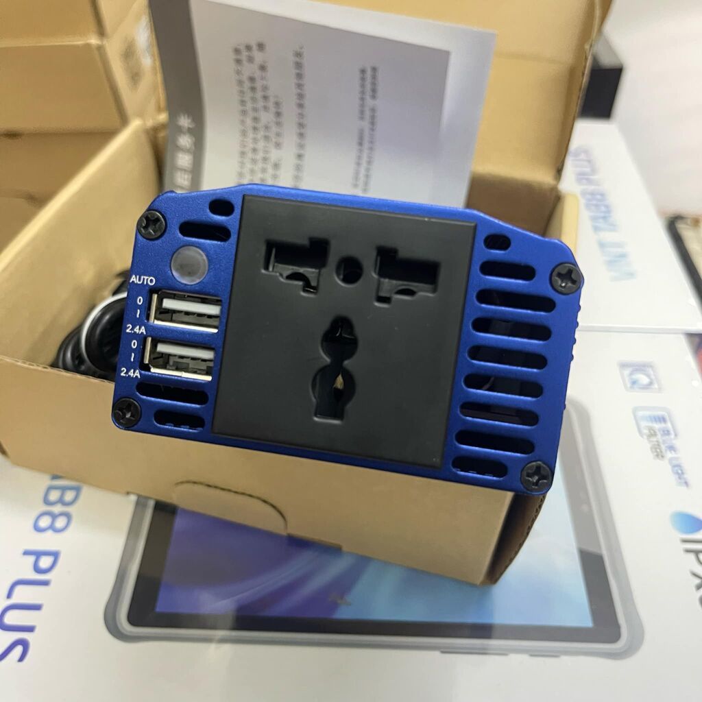 [ Cam kết chính hãng ] Ổ điện xe hơi 12V sang 220V BESTEK MRI2512BU (300W), vỏ kim loại chắc chắn