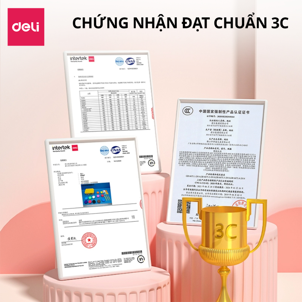 Đất Nặn Tự Khô Nhiều Màu Deli – Túi 100g Đất Nặn An Toàn Cho Bé, Mềm Mịn, Màu Sắc Tươi Sáng Dễ Tạo Hình