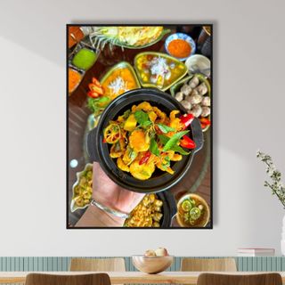 Tranh Canvas Treo Tường Quán Ốc BH95 Các Món Ốc - Tranh Decor, Trang Trí Quán Ốc, Quán Ăn Vặt Cao Cấp, Sắc Nét