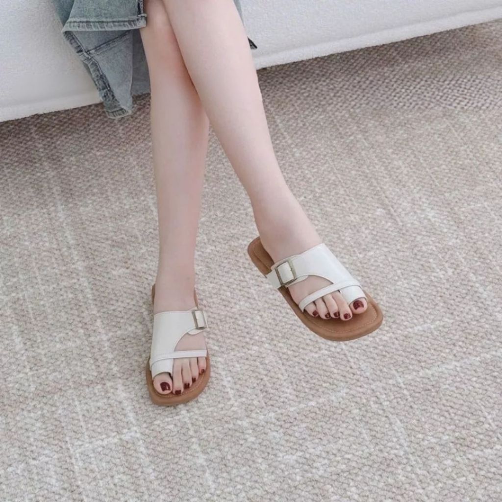 Dép Lê Nữ, Dép Lê Xỏ Ngón Nữ Quai Ngang Phù Hợp Mọi Outfit N24 || AnshoesDynasty