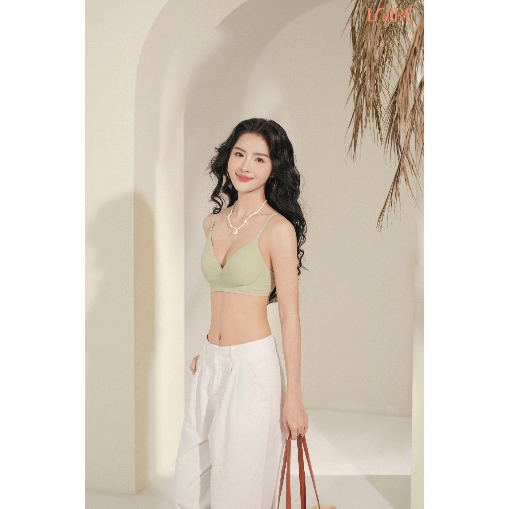 Áo Lót Không Gọng Đệm Mỏng Cotton Gân Loirechic BRTS172