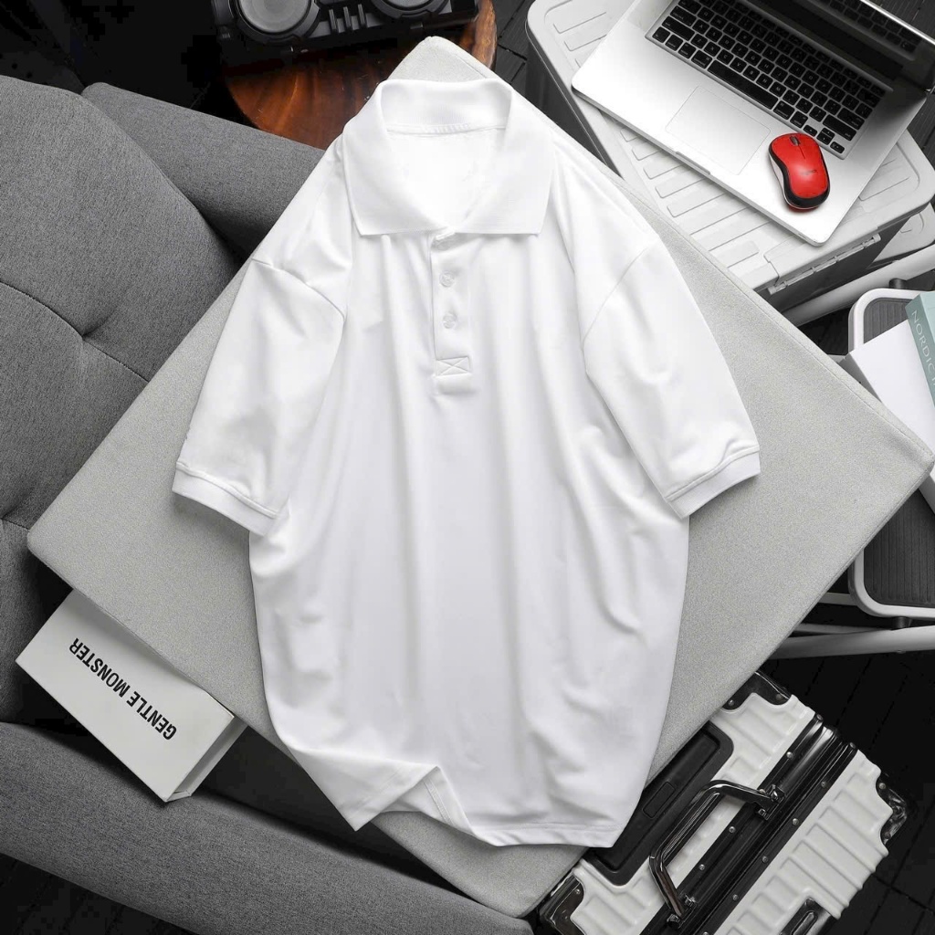 Áo thun polo nam trắng trơn vải cotton co giãn 4 chiều thoáng mát thích hợp đi chơi ,tiệc tùng