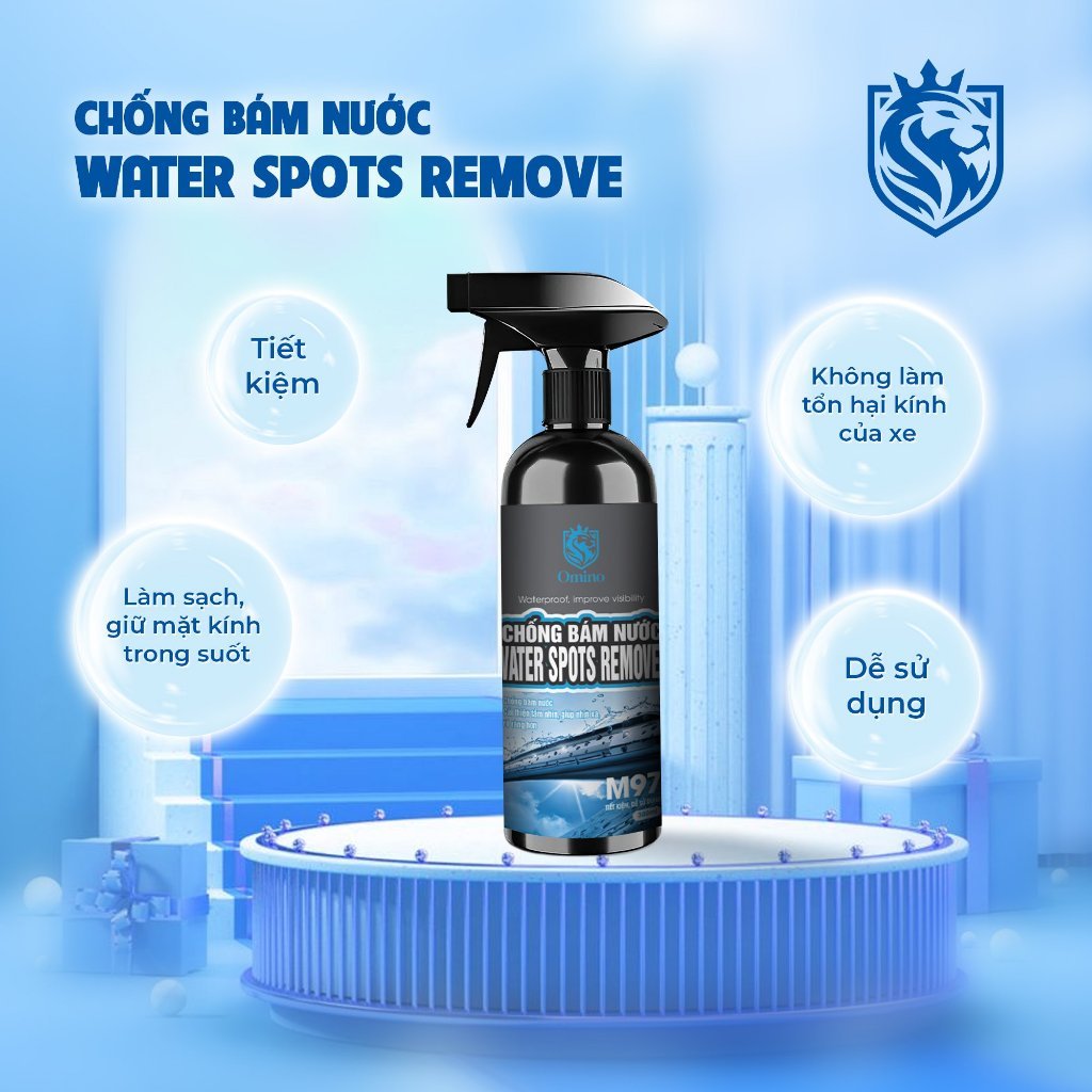 Chai xịt phủ nano chống bám nước trên kính xe ô tô an toàn lái xe trong mưa M97