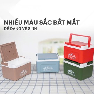 Thùng đá giữ nhiệt, Phích đá vuông 13L,16L,24L,38L,60L nhựa Việt Nhật, giữ nhiệt lâu, an toàn