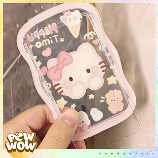 Bao Đựng Thẻ Nhân Viên Dọc Nhựa Mica Trong Suốt Phong Cách Hoạt Hình Sanrio Hello HK & Pochacco Cute Đáng Yêu