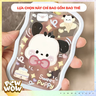 Bao Đựng Thẻ Nhân Viên Dọc Nhựa Mica Trong Suốt Phong Cách Hoạt Hình Sanrio Hello HK & Pochacco Cute Đáng Yêu
