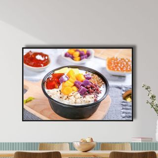 Tranh Canvas Treo Tường Quán Chè BH96 - Tranh Treo Trang Trí, Decor Quán, Nhà hàng Có Sẵn Khung Sắc Nét, Cao Cấp