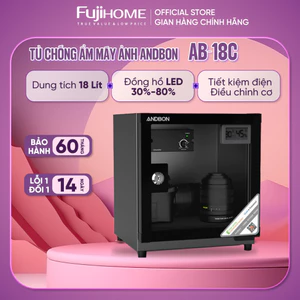 Tủ chống ẩm máy ảnh 18 Lít ANDBON Nhập Khẩu, tủ hút ẩm máy ảnh mini 18L 1 ngăn có mút chống xước dry cabinet