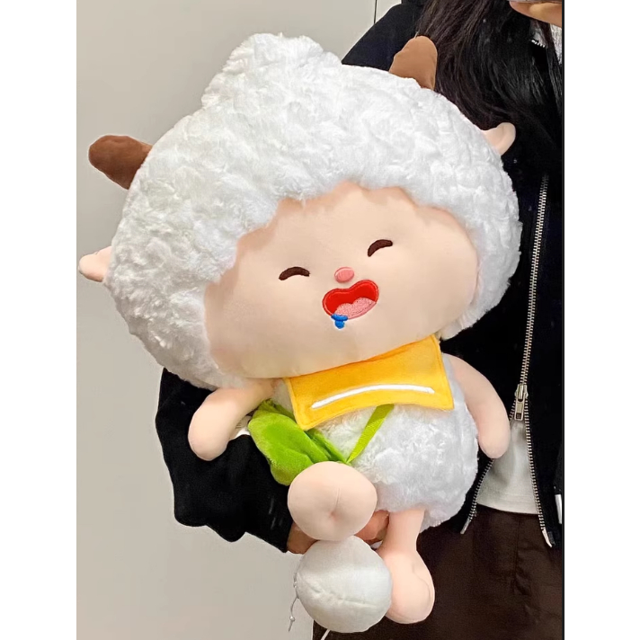 [ Tặng+Viết Thiệp ] Gấu bông cừu vui vẻ ôm bánh kem làm quà tặng sinh nhật cho bé, bạn gái, bạn trai đáng yêu