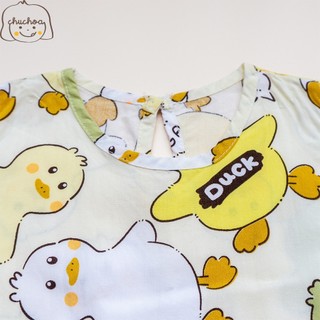 Váy Lanh bé gái, Đầm Lanh bé gái sát nách dáng suông ChuChoaKids [VBC26]