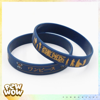Vòng Tay Thể Thao Nhựa Silicone Dẻo Phong Cách Hoạ Tiết Anime Manga Symbol One Piece Dark Blue Đẹp Mắt