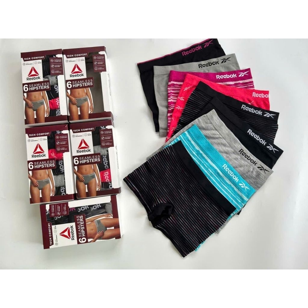 (BomoHouse) Combo 6 quần chip/ lót đùi nữ, bé gái lớn thun dệt Reebok* - dư xịn (fullbox).