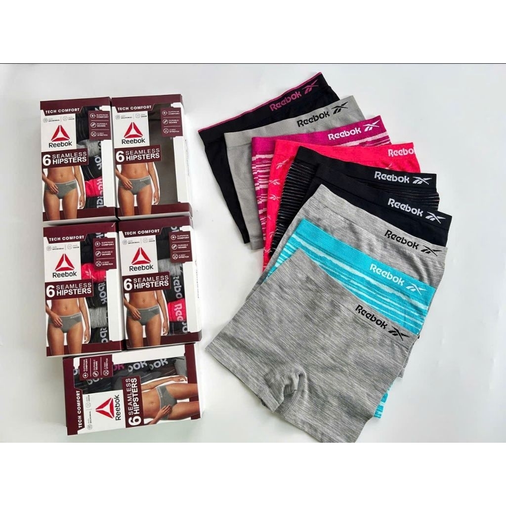 (BomoHouse) Combo 6 quần chip/ lót đùi nữ, bé gái lớn thun dệt Reebok* - dư xịn (fullbox).