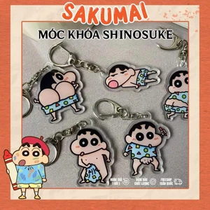 Móc Acrylic, Móc Khoá Hình Shin Cậu Bé Bút Chì Shin-chan In 2 Mặt Acrylic Trong Suốt Dễ Thương Làm Quà Tặng - SakuMai