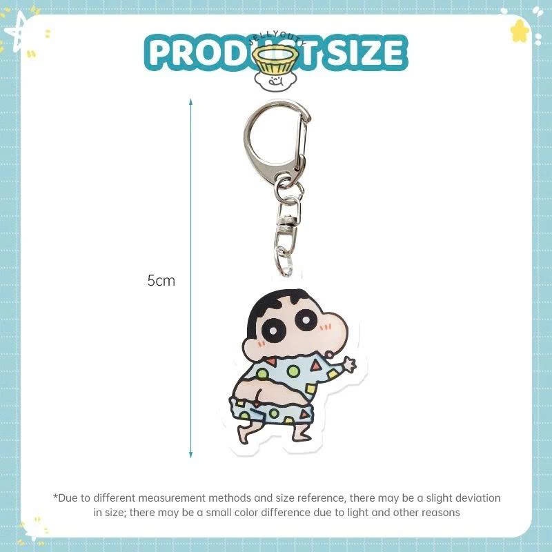 Móc Acrylic, Móc Khoá Hình Shin Cậu Bé Bút Chì Shin-chan In 2 Mặt Acrylic Trong Suốt Dễ Thương Làm Quà Tặng - SakuMai