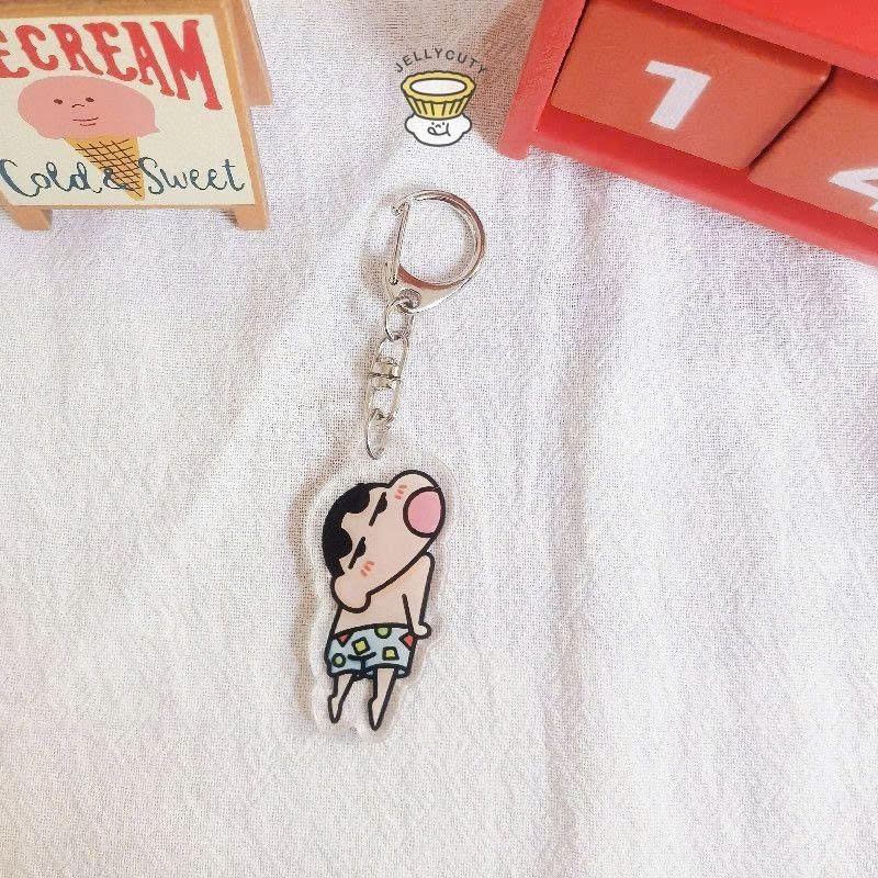 Móc Acrylic, Móc Khoá Hình Shin Cậu Bé Bút Chì Shin-chan In 2 Mặt Acrylic Trong Suốt Dễ Thương Làm Quà Tặng - SakuMai