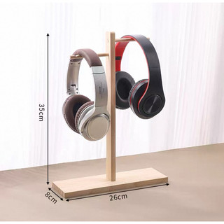 Kệ Treo Tai Nghe Độc Đáo, Giá Đỡ HeadPhone Bằng Gỗ Thông Tự Nhiên