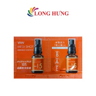 [HB GIFT] Tinh chất trẻ hóa da Meishoku Medi Shot NA15 Wrinkle Essence (1ml)