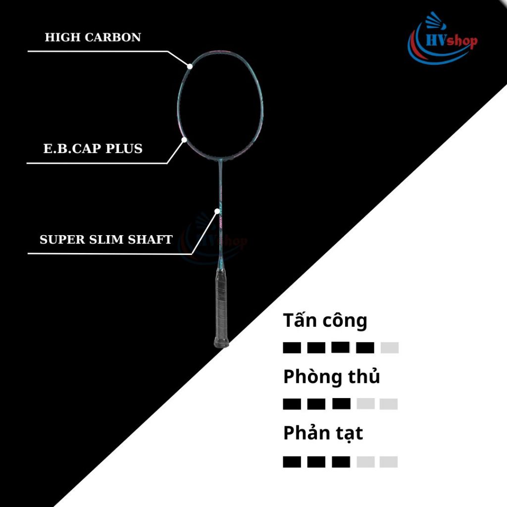 Vợt cầu lông Bubadu Fox X77, X88, X99 chính hãng, tặng cước căng sẵn, bao đơn, quấn cán - HVShop