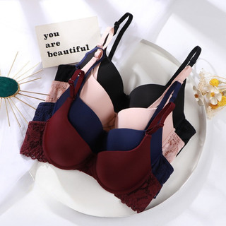 Combo 4 Áo ngực nữ có gọng nâng ngực 2 dây mút vừa dày 1,5cm phối ren gợi cảm thoải mái King Shop A-016