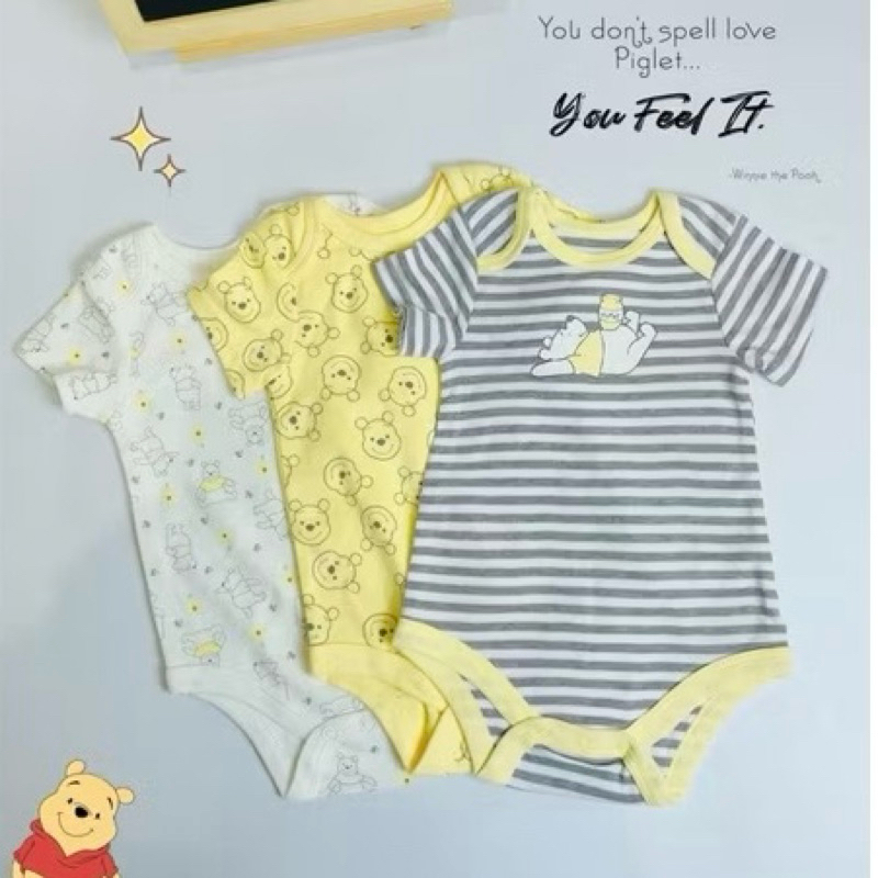 [MD210] Body suit gấu Pooh và chuột mickey cho bé trai