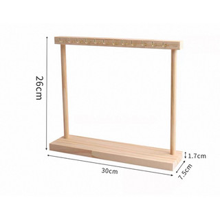 Kệ Gỗ Treo Trang Sức Đồng Hồ Đeo Tay Dây Chuyền bông tai Decor Trang Trí Để Bàn