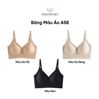 Áo Lót Kem Nền Tàng Hình Siêu Mỏng Áo Lót Su Đúc DOLLY SECRET A58