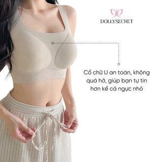 Áo Không Gọng Nâng Đẩy Tự Nhiên DOLLY SECRET Áo Ngực Tàng Hình Nâng Ngực Thoáng Khí A59