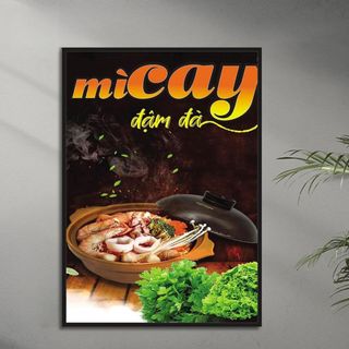 Tranh Cavas Treo Tường Quán Mỳ Cay BH99 - Tranh Decor, Trang Trí Quán Ăn, Tranh Treo Tường  Sắc Nét, Cao Cấp