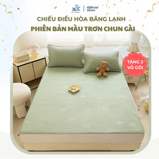 Chiếu điều hòa băng lạnh M2T BEDDING màu săc trơn đủ kích thước - chiếu mát lạnh mùa hè kèm 2 vỏ gối