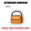 Sticker Dán Hình Túi Xách Balo Áo Thun Trang Trí Nam Nữ Thương Hiệu | UNDERTHINKER
