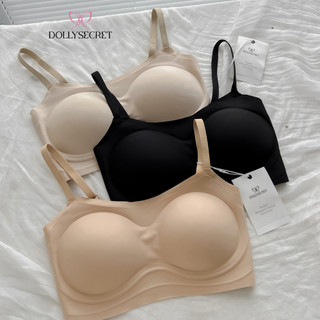 Áo Lót Không Gọng Định Hình V1 Áo Lót Su Nữ DOLLY SECRET Cup Ngang Thoáng Khí A61