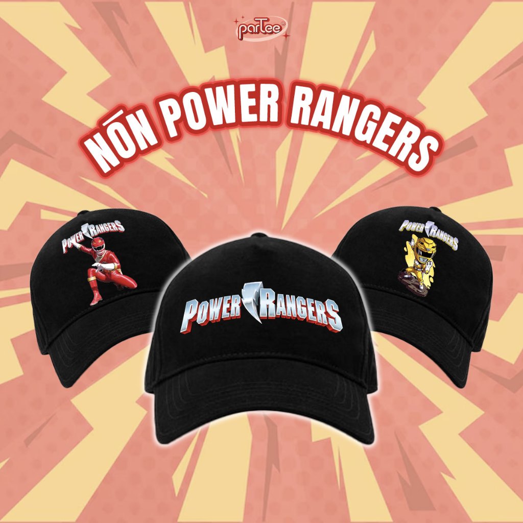 Mũ Nón Lưỡi Trai Power Rangers In Logo Siêu Nhân Gao Power Rangers ...