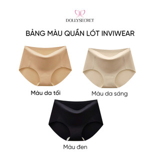 Set 3 Quần Lót Su Nữ Inviwear Kháng Khuẩn 7A Không Viền Tàng Hình Thoáng Mát DOLLY SECRET Q12