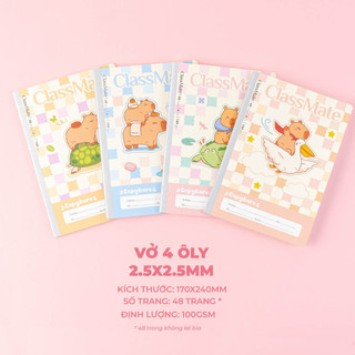 Set combo 10 quyển vở ô ly 48 trang định lượng 100gsm hình siêu nhân công chúa phù hợp học sinh tập viết CB18