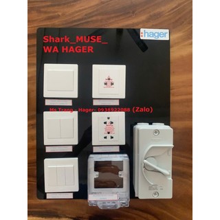 WGML112-Công Tắc Đèn  Đơn 2 Chiều , Mặt 1 - 16A - Hiệu  Hager