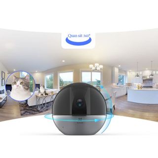 Camera IP Wifi Ezviz E6 3K-5MP Siêu Nét, Xoay 360 độ, Đàm thoại, Báo động - TRANGIATELECOM