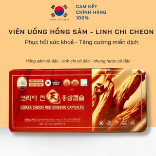(CHÍNH HÃNG) Viên Đạm Thiên Sâm Cheon Red Ginseng Capsule Giúp Ăn Ngon Ngủ Tốt, Tăng Cường Sức Khỏe