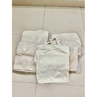 [Không khoá] Túi tote trắng trơn size 35x40cm, phôi túi trắng vẽ nghệ thuật, phong cách tối giản hàng ngày, túi thêu